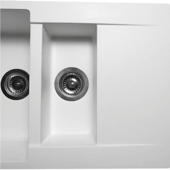 Miraggio Lapas 0000025 Мийка для кухні прямокутна врізна 78x48 см, білий, Колір виробника: білий, фото , изображение 4