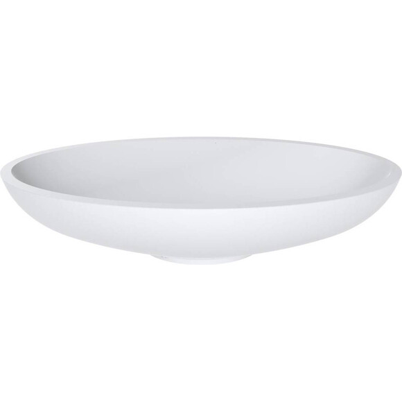 Miraggio Nice 0000223 Умывальник накладной овальный 59x29 см, белый матовый, Цвет производителя: белый матовый, Технология производства: Miramarble Matt, фото 4