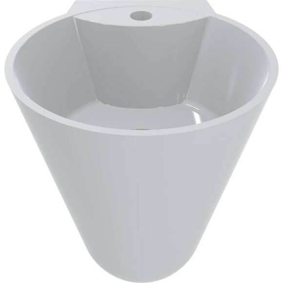 Miraggio Smart 0000240 Умивальник конусний 36x37 см, білий глянець, Колір виробника: білий глянець, Технологія виробництва: Miramarble, фото 