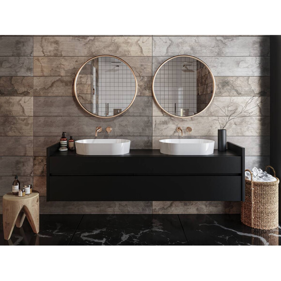 Miraggio Sorrento 0000244 Умывальник накладной овальный 55x35 см, белый глянец, Цвет производителя: белый глянец, Технология производства: Miramarble, фото 3