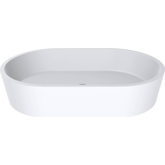 Miraggio Sorrento 0000245 Умывальник накладной овальный 55x35 см, белый матовый, Цвет производителя: белый матовый, Технология производства: Miramarble Matt, фото 4