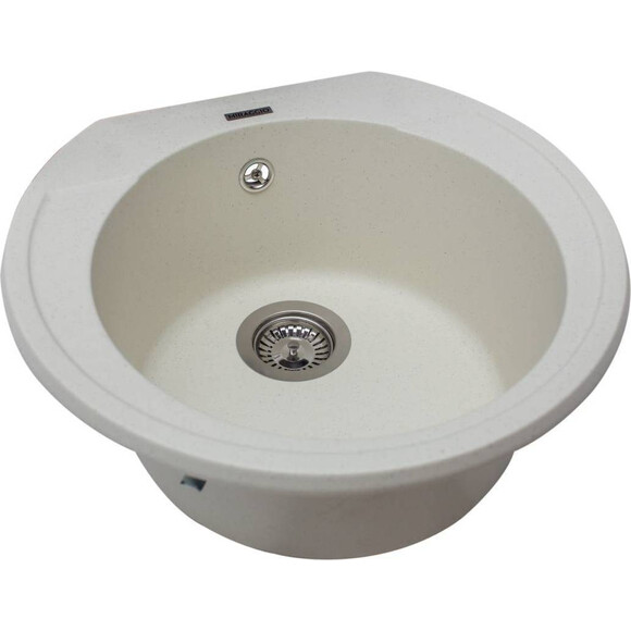 Miraggio Tuluza 0000047 Мойка для кухни врезная круглая 52x48 см, жасмин, Цвет производителя: жасмин, фото 2