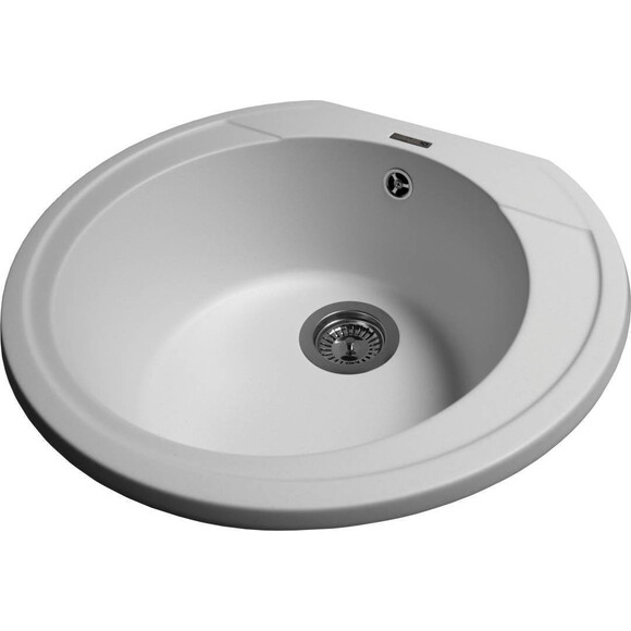 Miraggio Tuluza 0000050 Мийка для кухні врізна кругла 52x48 см, білий, Колір виробника: білий, фото , изображение 5