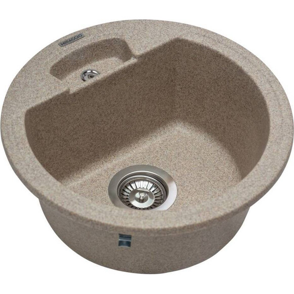 Miraggio Valencia 0000056 Мойка для кухни врезная круглая 44x44 см, терра, Цвет производителя: терра, фото 2