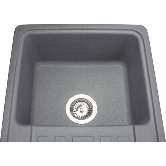 Miraggio Versal 0000059 Мийка для кухні прямокутна врізна 75x46 см, сірий, Колір виробника: сірий, фото , изображение 7