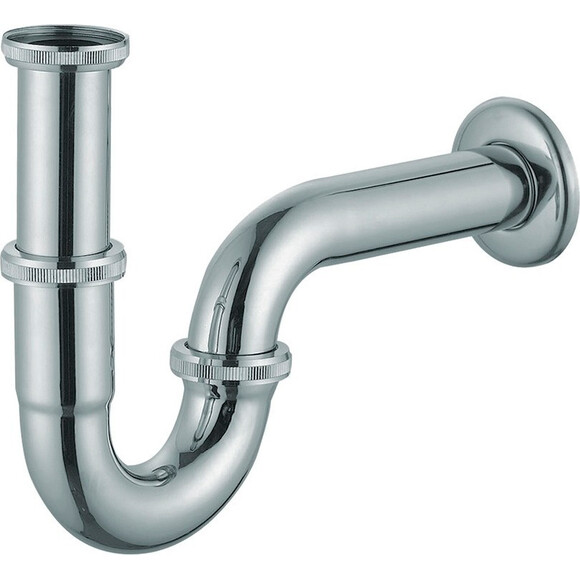 Сифон для умывальника Imprese SBP000000132 (хром, трубный), фото 
