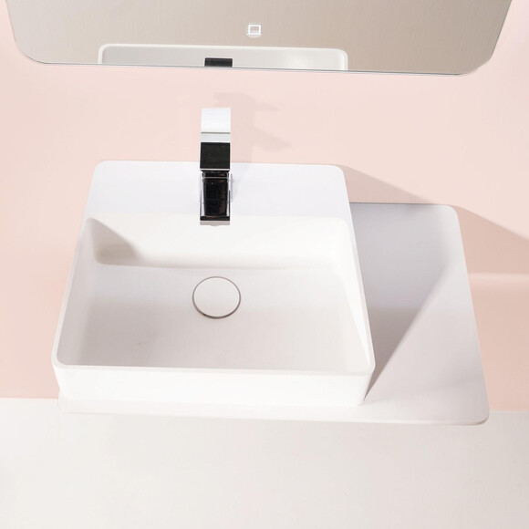 Умывальник Volle 13-40-415 (58x37 см, подвесной, с крылом), фото 4