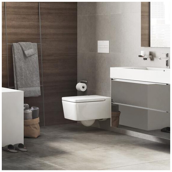 Безободковый подвесной унитаз Roca Inspira Square A346537000 (без сидения), Цвет производителя: белый глянец, фото 5