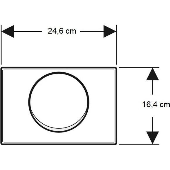 Клавіша змиву Geberit Delta10 115.108.00.1, фото , изображение 3