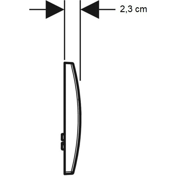 Клавиша смыва Geberit Delta20 115.127.46.1 (матовый хром), фото 4