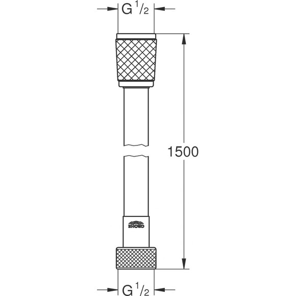 Гігієнічний душ із змішувачем Grohe QuickFix Bau Loop UA202406QF (29042001+26351000+28741001+28628000), фото , изображение 7