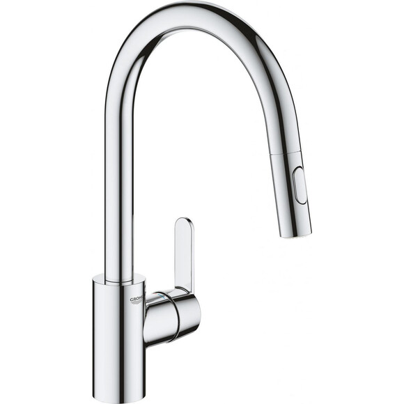 Змішувач для кухні Grohe QuickFix Get 31484001 (з висувною лійкою), фото 