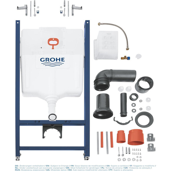 Система інсталяції для унітазу Grohe QuickFix Solido 38971000 2 в 1 (з кріпленням), фото , изображение 4