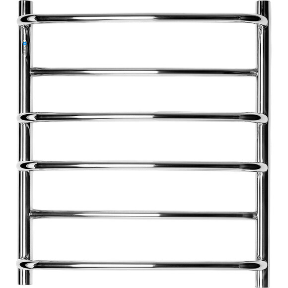 Водяна рушникосушарка Navin Омега 00-015020-5060 (500x600), Доступні розміри: 500 x 600, Колір виробника: хром, Підключення рушникосушарки: нижнє, фото 