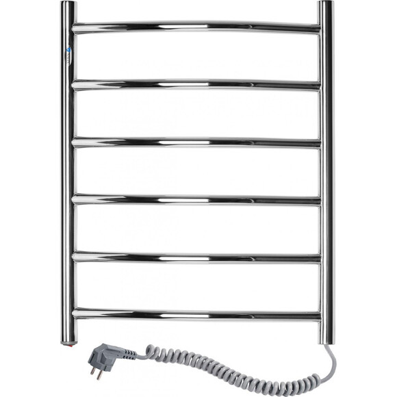 Електрична рушникосушарка Navin Камелія 10-007020-4860 (480x600, права), Доступні розміри: 480 x 600, Колір виробника: хром, Підключення рушникосушарки: праве, фото 