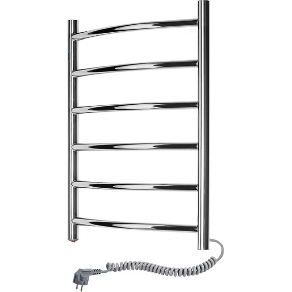 Електрична рушникосушарка Navin Камелія 10-007020-4860 (480x600, права), Доступні розміри: 480 x 600, Колір виробника: хром, Підключення рушникосушарки: праве, фото , изображение 2