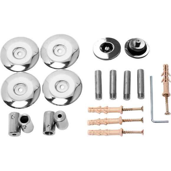 Водяна рушникосушарка Navin Омега 00-015020-5060 (500x600), Доступні розміри: 500 x 600, Колір виробника: хром, Підключення рушникосушарки: нижнє, фото , изображение 4