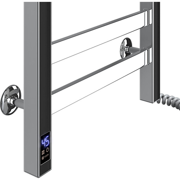 Электрический полотенцесушитель Navin Авангард Sensor 10-028053-3680 (360x800, правый, сенсорный, с таймером), Доступные размеры: 360 x 800, Цвет производителя: хром, Подключение полотенцесушителя: правое, фото 6