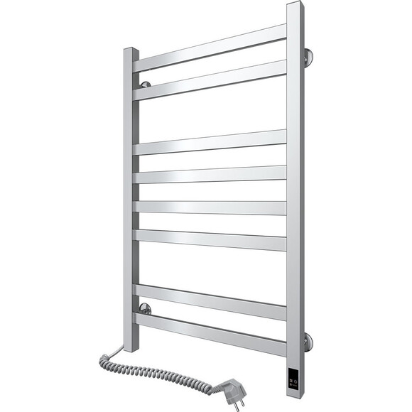 Электрический полотенцесушитель Navin Авангард Sensor 10-328153-4880 (480x800, матовый сатин, левый, сенсорный, с таймером), Доступные размеры: 480 x 800, Цвет производителя: сатин, Подключение полотенцесушителя: левое, фото 3