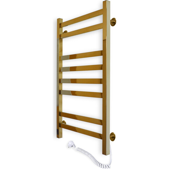 Сушка для рушників Авангард 480х800 Sensor правий з таймером, золото, фото , изображение 5
