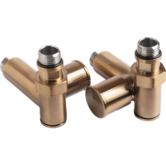 Кран угловой для полотенцесушителя Navin 21-532430-7777 (бронза, 1/2"x1/2", под ТЭН), фото 4