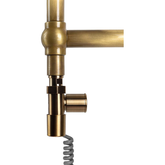 Кран угловой для полотенцесушителя Navin 21-532430-7777 (бронза, 1/2"x1/2", под ТЭН), фото 2