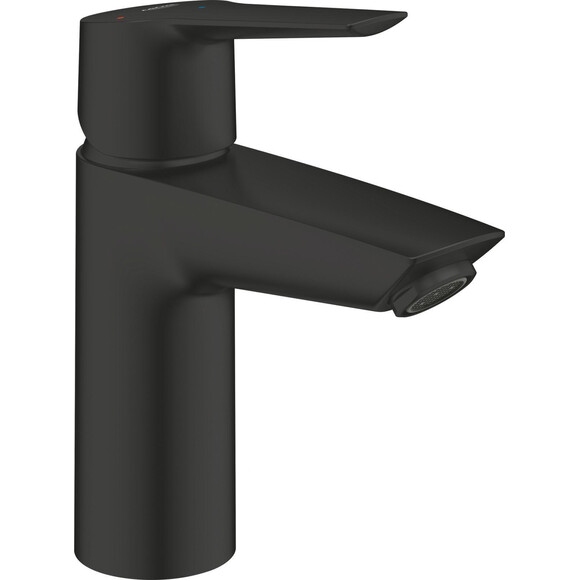Змішувач для умивальника Grohe QuickFix Start 235512432 (чорний матовий, з донним клапаном), фото 