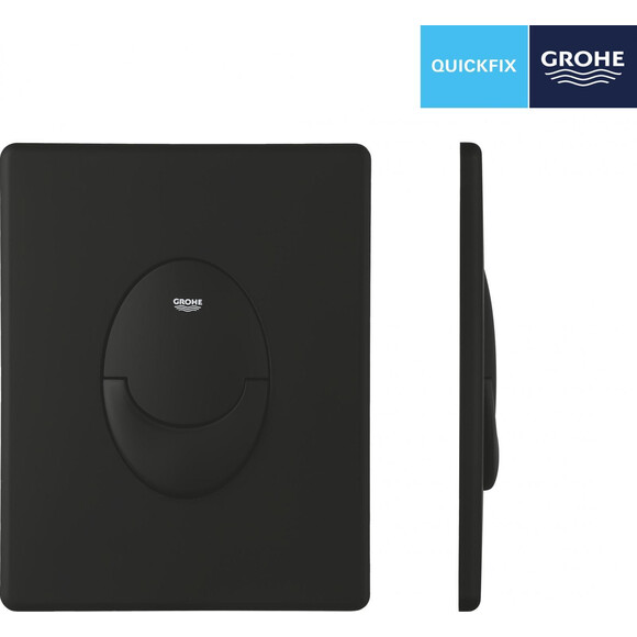 Клавиша смыва Grohe Quickfix Start 389642430 (черная матовая), Цвет производителя: черный матовый, фото 2