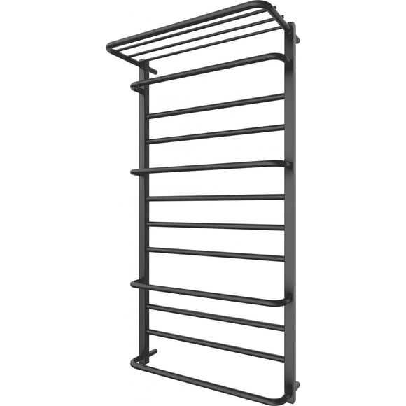 Водяной полотенцесушитель Mario Люксор 1.2.4402.03.P (4820111353309, 1200x630, хром/белый глянец/черный матовый/графит/золото, с полкой), фото 2