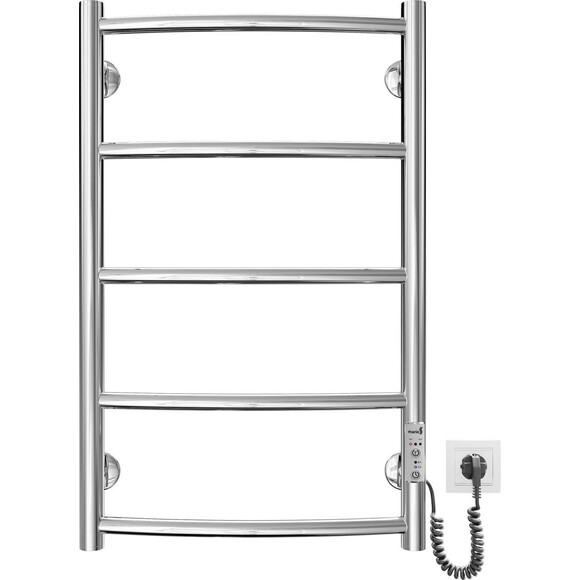 Электрический полотенцесушитель Mario Классик НР-І TR К 2.3.0113.10.P (4820111356539, 650x430, хром/сатин/белый глянец/черный матовый/графит/золото/бронза, универсальный, с таймером), фото 4