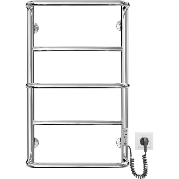 Электрический полотенцесушитель Mario Люкс-I TR 2.3.0313.10.P (4820111356560, 650x430, хром/сатин/белый глянец/черный матовый/графит/золото/бронза, универсальный, с таймером), фото 4