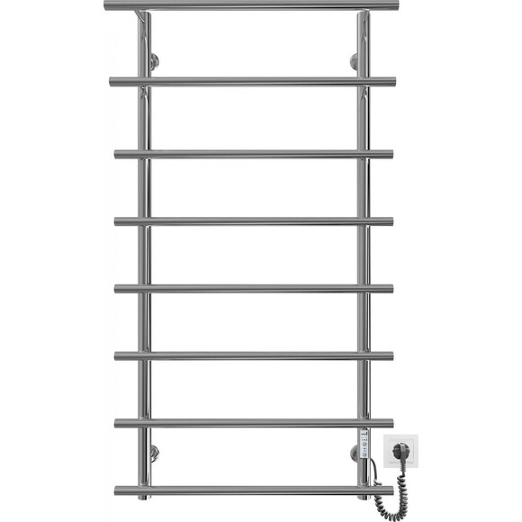 Электрический полотенцесушитель Mario Марио-I TR 2.3.6402.11.P (4820111356690, 1100x630, хром/белый глянец/черный матовый, универсальный, с таймером), фото 3