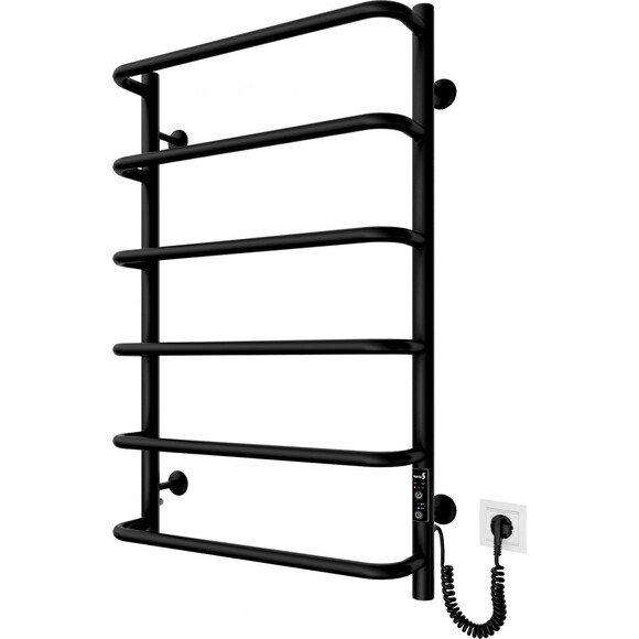 Электрический полотенцесушитель Mario Стандарт-I TR 2.3.0215.10.P (4820111356607, 800x530, хром/сатин/белый глянец/черный матовый/графит/золото/бронза, универсальный, с таймером), фото 2