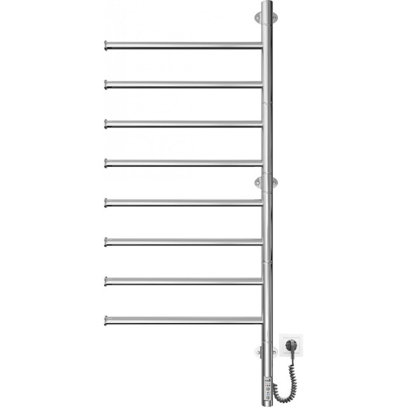 Электрический полотенцесушитель Mario Веер-I TR 2.3.0409.11.P (4820111355624, 1000x445, хром/черный матовый, с таймером), фото 3