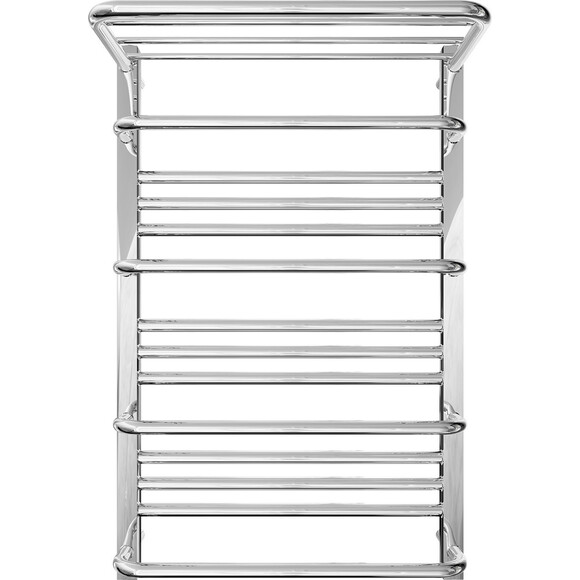 Водяной полотенцесушитель Mario Премиум Люксор 1.2.2000.03.P (4820111353330, 800x530, хром/белый глянец/черный матовый/графит/золото, с полкой), фото 5