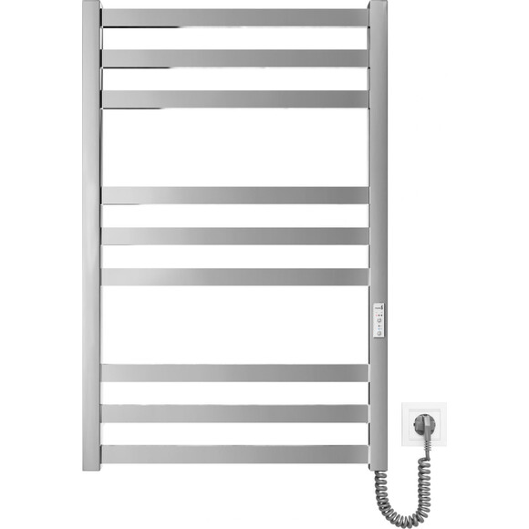 Электрический полотенцесушитель Mario Чикаго-І TR K 2.2.2101.03.P (4820111357147, 800x500, хром/сатин/белый глянец/черный матовый/графит/золото/бронза, универсальный, с таймером), Доступные размеры: 500 x 800, фото 4