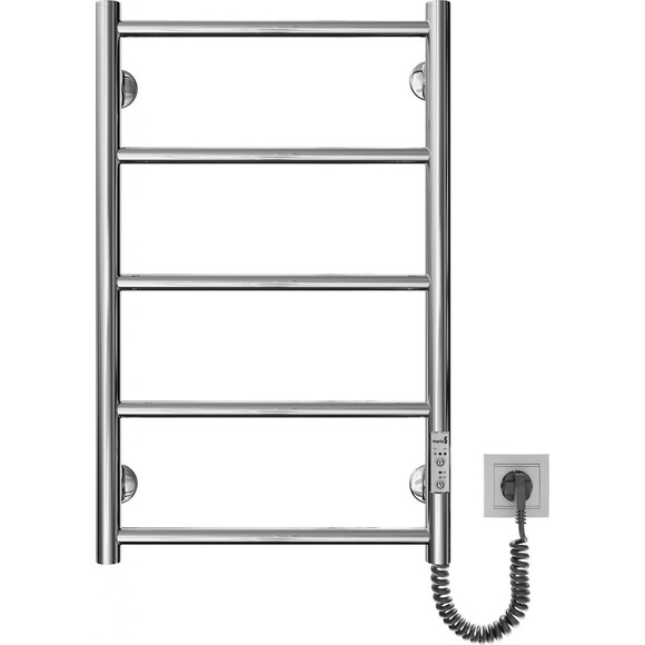 Электрический полотенцесушитель Mario Классик F НР-I TR K 2.3.0700.10.Р (4820111356959, 650x430, хром/сатин/белый глянец/черный матовый/графит/золото/бронза, универсальный, с таймером), фото 4