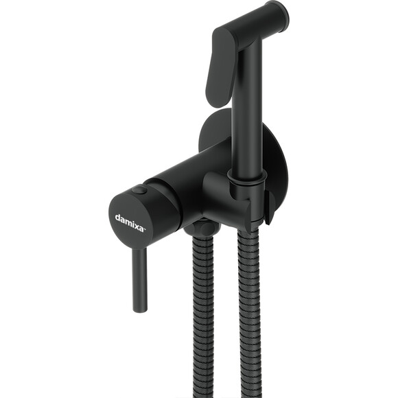 Гигиенический душ со смесителем Damixa Option 217000000 (черный матовый), фото 4