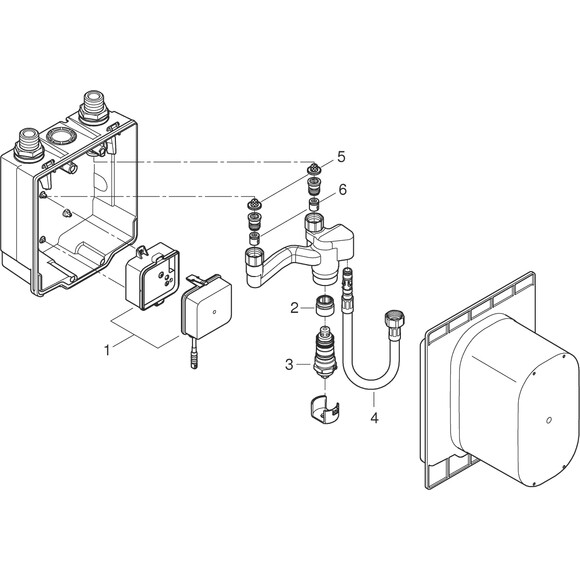 Прихований монтажний блок Grohe Eurosmart Cosmopolitan E 36336001, фото , изображение 4