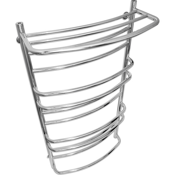 Водяной полотенцесушитель Laris Евромикс П12 71207663 (500x1200, хром/белый/черный/золото/бронза, с полкой), фото 3