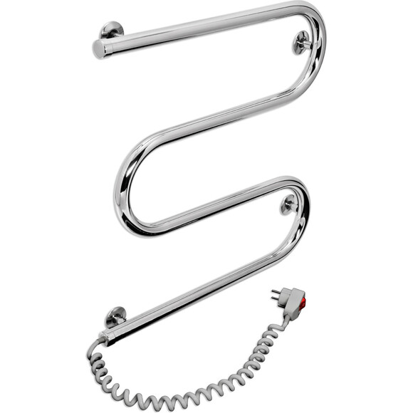 Электрический полотенцесушитель Laris Змеевик 25 РС3 73207108 (500x500, левый), фото 
