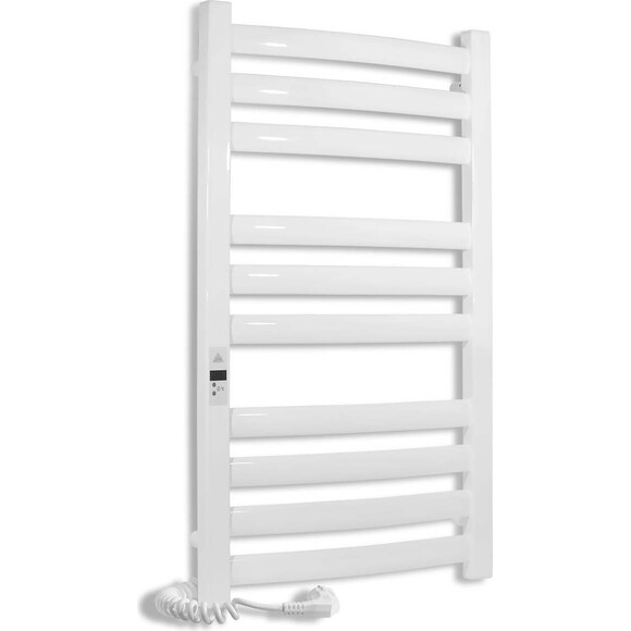 Електрична рушникосушарка Laris Зебра Атлант Преміум ЧК10 75201083 (500x900, біла матова, ліва), Доступні розміри: 500 x 900, Підключення рушникосушарки: ліве, фото 