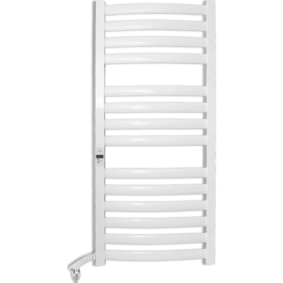 Электрический полотенцесушитель Laris Зебра Атлант Премиум ЧК14 75201081 (500x1200, белый матовый, левый), Доступные размеры: 500 x 1200, Подключение полотенцесушителя: левое, фото 2