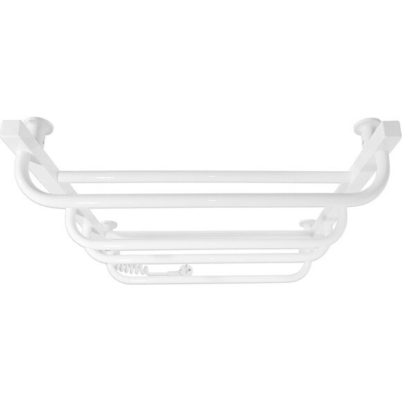 Электрический полотенцесушитель Laris Зебра Комфорт ЧК6 R3 77700092 (500x600, белый глянцевый, левый, с таймером), Доступные размеры: 500 x 600, Цвет производителя: белый глянец, Подключение полотенцесушителя: левое, фото 4