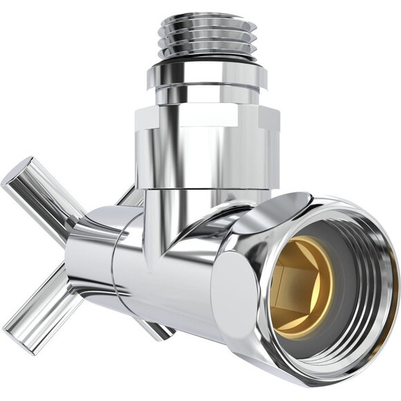 Кран кутовий для рушникосушарки Laris Luxon ZZ-4704 71401042 (1/2"x3/4"), фото , изображение 4
