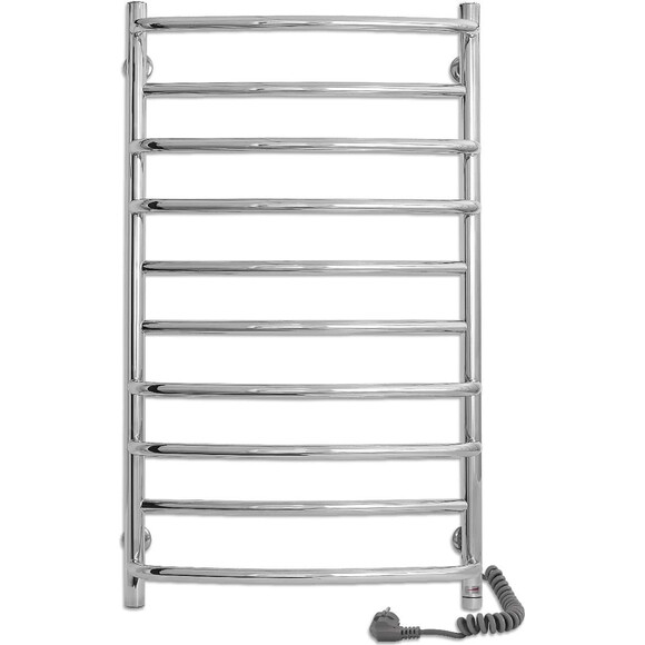 Электрический полотенцесушитель Laris Евромикс П10 73207687 (600x900, хром/белый/черный/золото/бронза, правый, сенсорный, с таймером), Доступные размеры: 600 x 900, Подключение полотенцесушителя: правое, фото 2