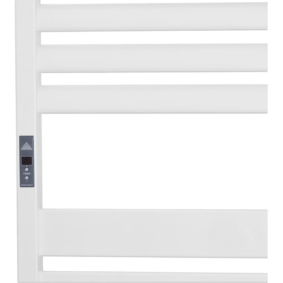 Електрична рушникосушарка Laris Зебра Лавина ЧК13 75201089 (500x1200, біла матова, ліва), Доступні розміри: 500 x 1200, Колір виробника: білий матовий, Підключення рушникосушарки: ліве, фото , изображение 6