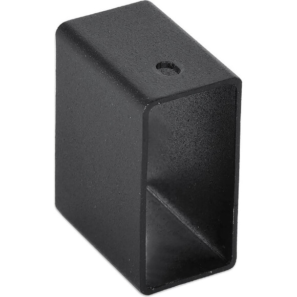 Комплект для скрытого подключения полотенцесушителя Laris 71401067 (черный матовый, для профильной стойки), Цвет производителя: черный матовый, фото 3