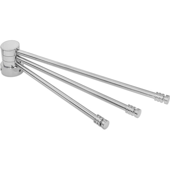 Полка для полотенцесушителя Laris ПП-300/3 Классик 71401072 (нержавеющая сталь, поворотная, на стойку 30 мм), фото 2