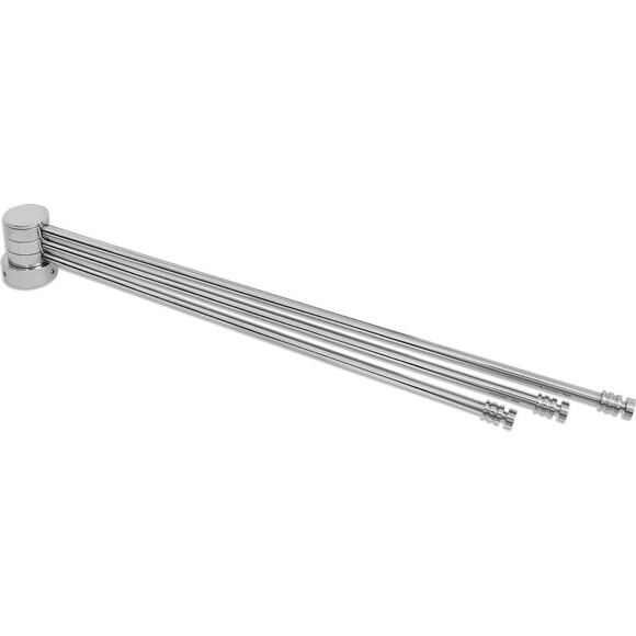 Полка для полотенцесушителя Laris ПП-450/3 Классик 71401074 (нержавеющая сталь, поворотная, на стойку 30 мм), фото 